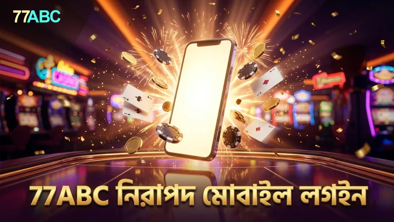77ABC ক্যাসিনোর নিরাপদ মোবাইল লগইন সুবিধা নিশ্চিত করে।