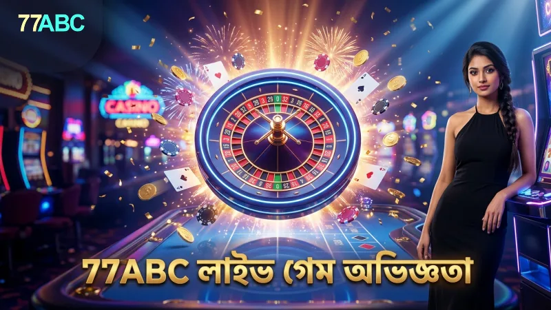 লাইভ ক্যাসিনো গেমগুলোতে বাস্তবসম্মত অভিজ্ঞতা প্রদান করে 77ABC।