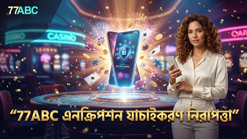 নিরাপত্তার জন্য 77ABC এনক্রিপশন ও যাচাইকরণ ব্যবহার করে